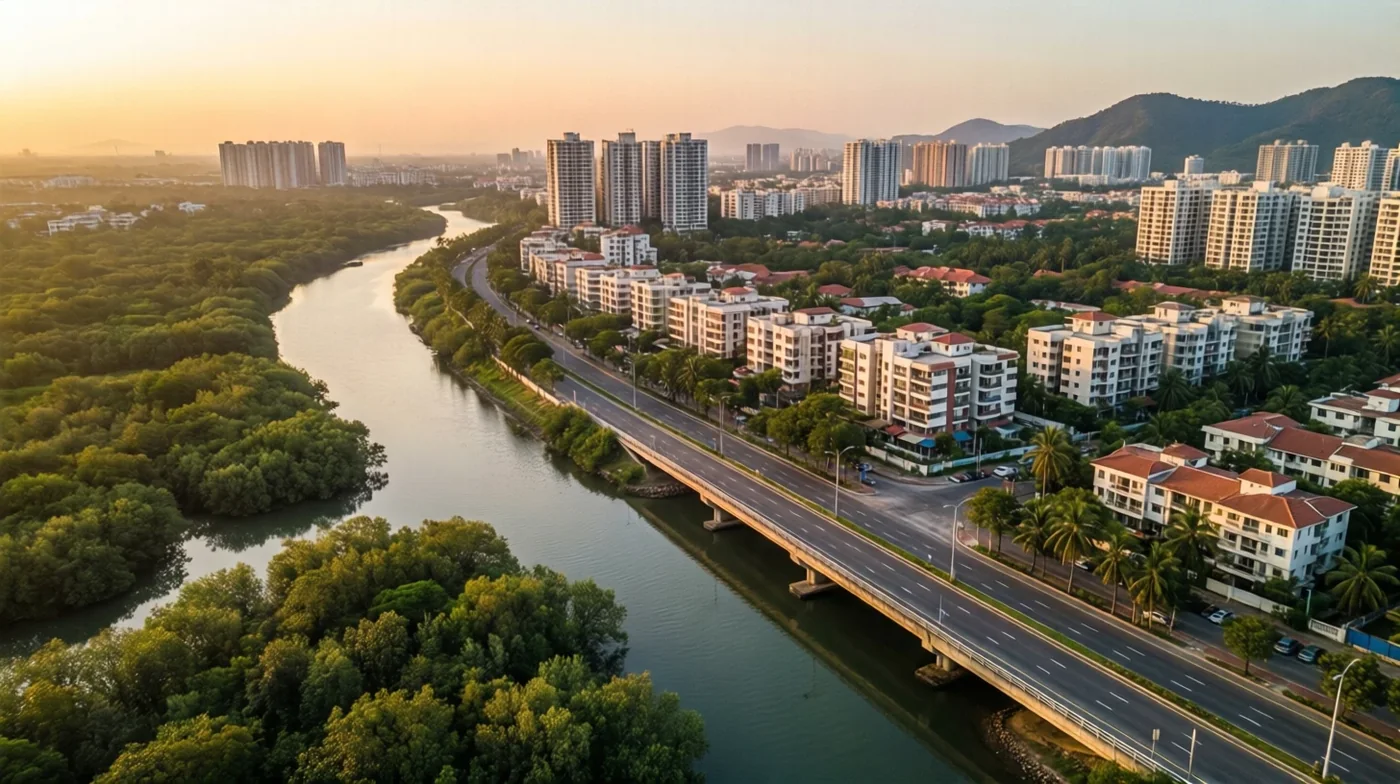 Vashi, Navi Mumbai neighbourhood around Paradise Vashi (artist's impression)